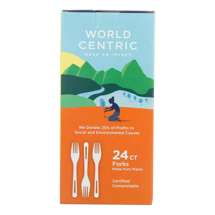 World Centric Compostable Cornstarch Fork (12-Pack, 24-Count)