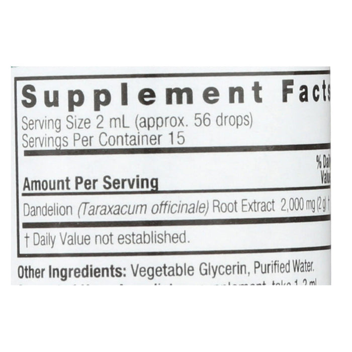 Nature's Answer Dandelion Root Extract | Supports Liver and Digestive Health | 1 Fl Oz.