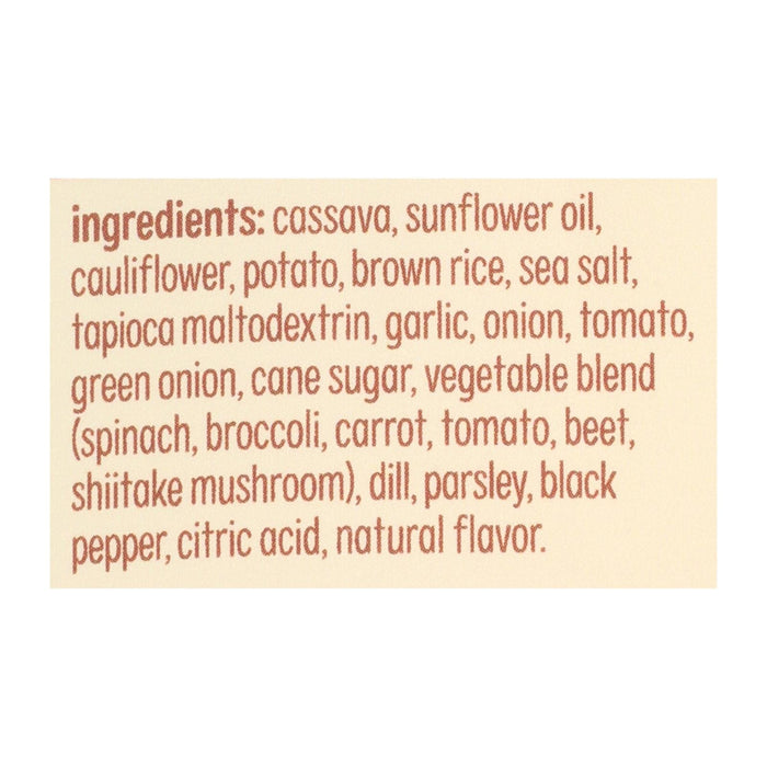 From The Ground Up Sour Cream & Onion Cauliflower Chips, 3.5 Oz Bag (12 Pack)