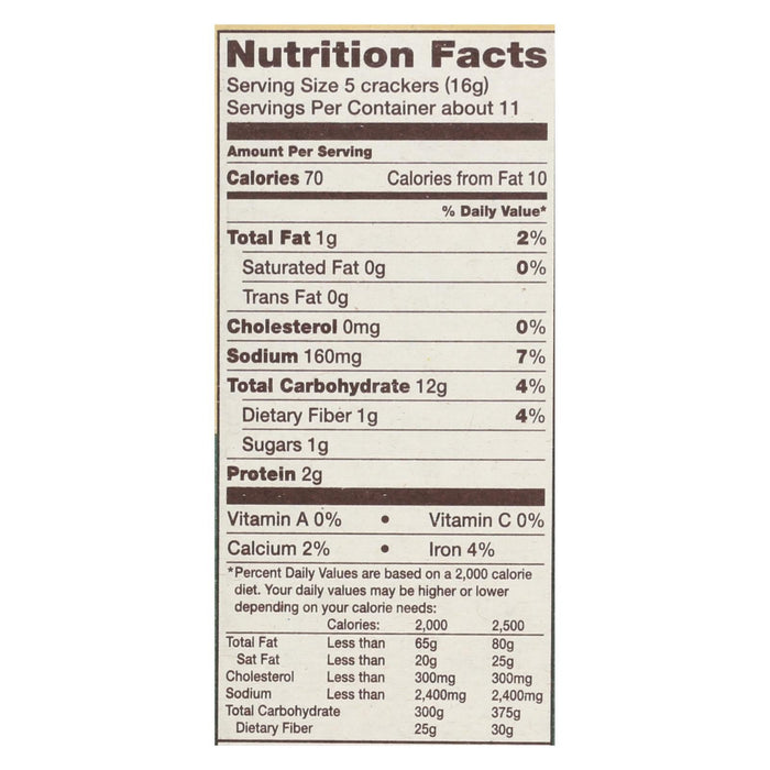 Back to Nature Stoneground Wheat Crackers with Roasted Garlic & Herb (Pack of 6 - 6 Oz.)
