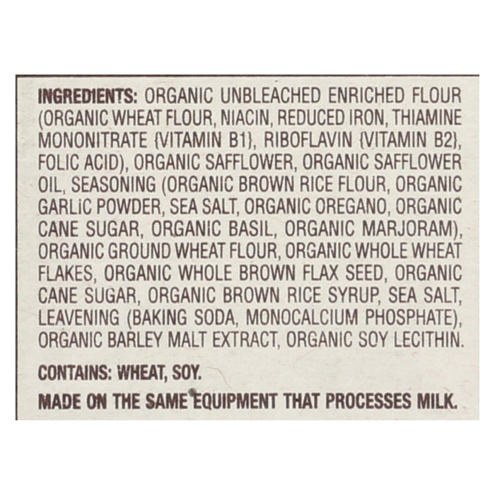 Back to Nature Stoneground Wheat Crackers with Roasted Garlic & Herb (Pack of 6 - 6 Oz.)