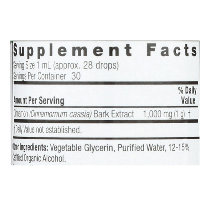 Nature's Answer Premium Cinnamon Bark Liquid Supplement, 1 Fl Oz