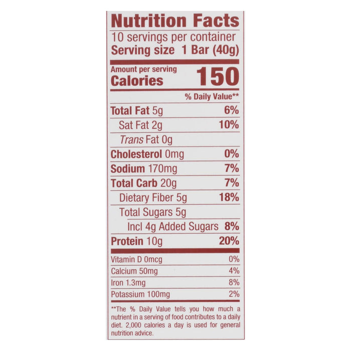 Thin Protein and Fiber Bar - S'mores Flavor - 10 Pack - 1.41 Oz.