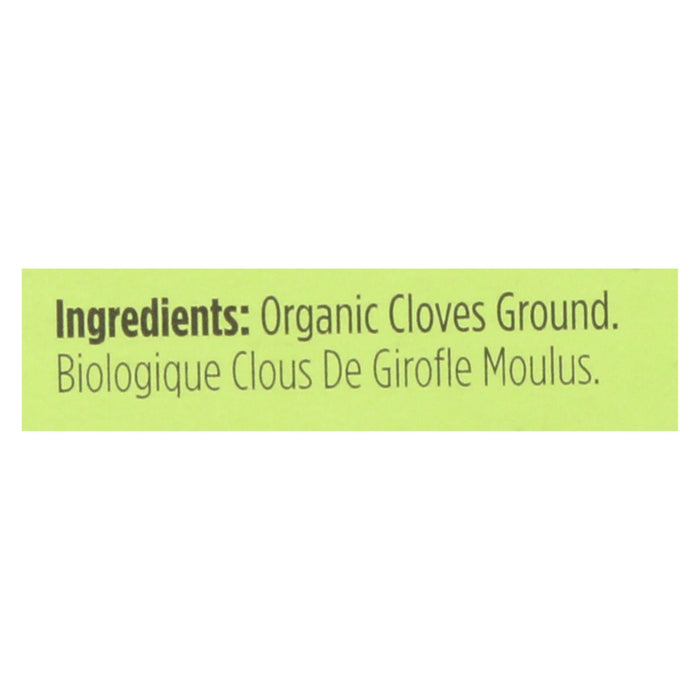Spicely Organics Ground Cloves, Premium Spice for Baking & Culinary, Organic, 0.4 Oz. (Pack of 6)
