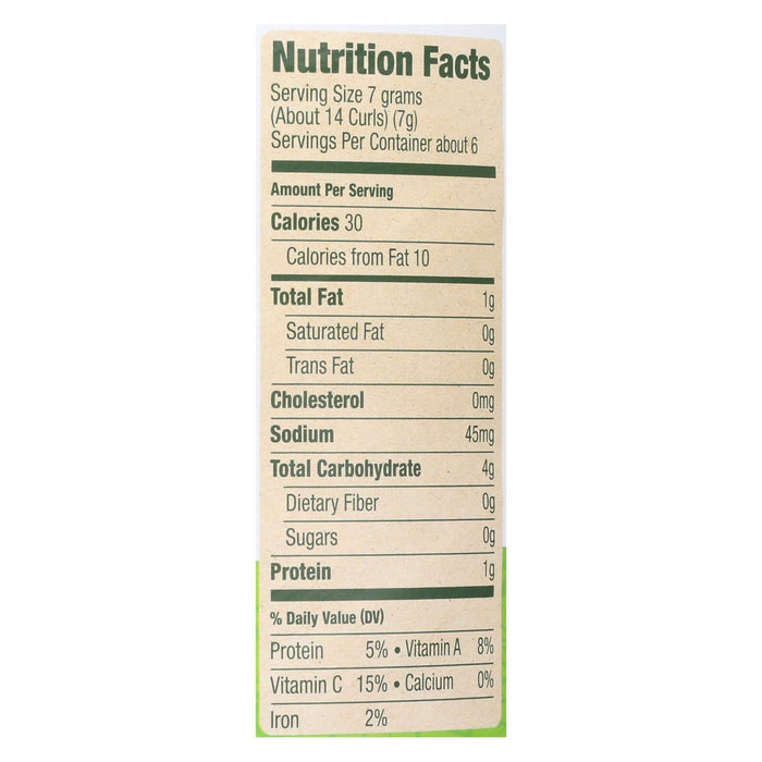 Sprout Organic Broccoli Curls Baked Toddler Snacks 1.48 Oz. Pack of 6