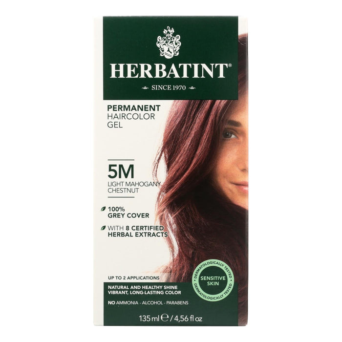 Herbatint Permanent Herbal Hair Colour Gel 135ml - 5M Light Mahogany Chestnut
