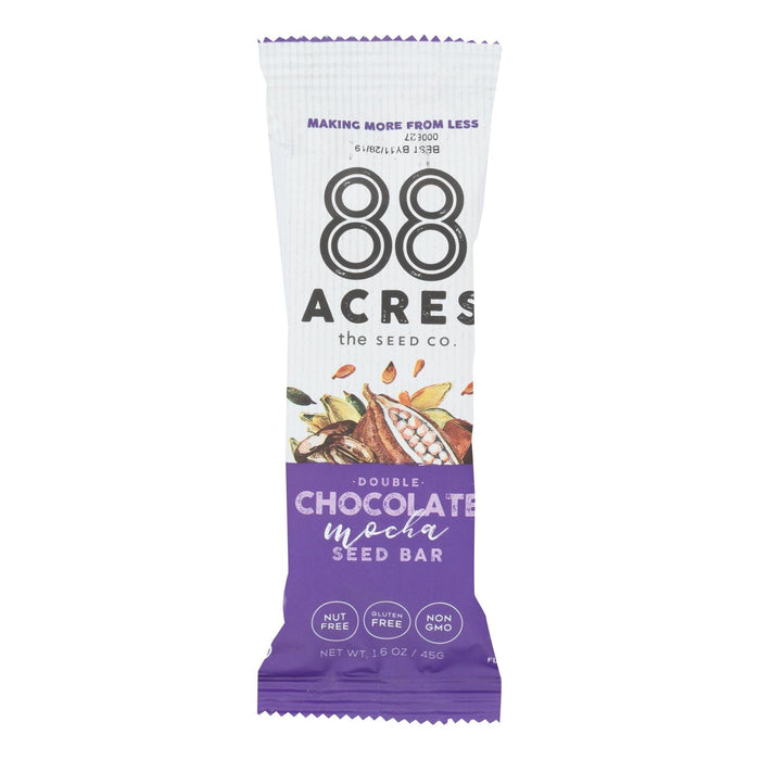 88 Acres Seed Bars Double Chocolate Mocha (Pack of 9, 1.6 Oz.)