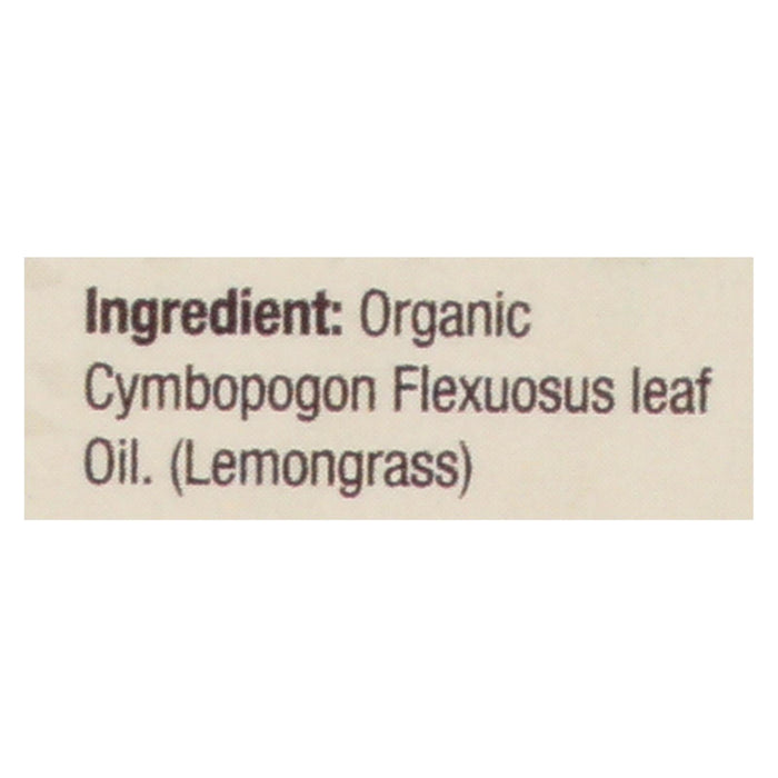 Nature's Answer Organic Lemongrass Essential Oil, 0.5 Oz.