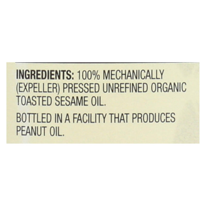 Spectrum Naturals Toasted Sesame Oil, Organic, Unrefined (8 Fl Oz, Pack of 6)