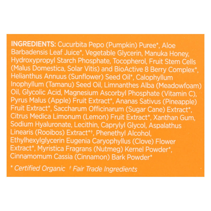 Andalou Naturals Glycolic Brightening Pumpkin Honee Mask (1.7 Fl Oz)