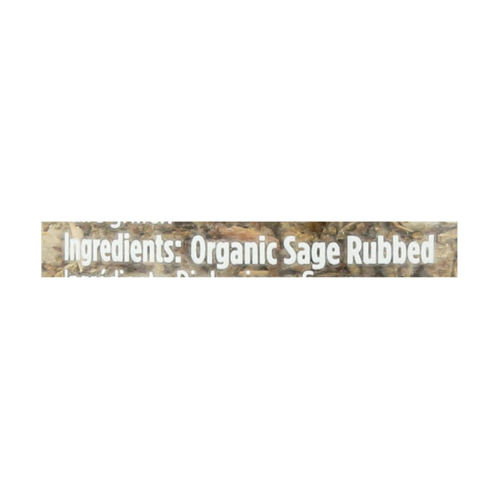 Spicely Organics Organic Sage Rubbed, Pack Size: 3, 0.4 Oz. Each