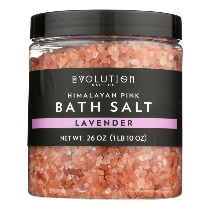 Evolution Salt Himalayan Coarse Lavender Bath Salt - 26 Oz.