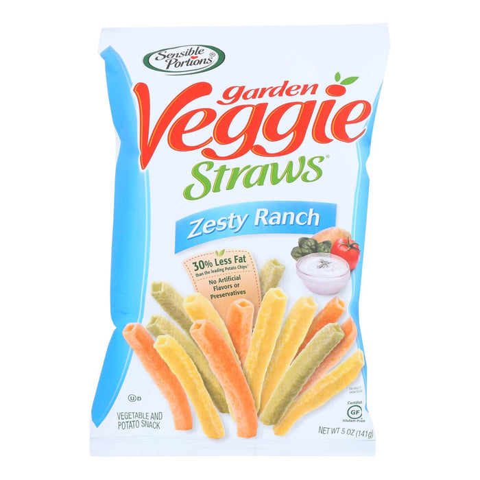 Sensible Portions Garden Veggie Straws - Zesty Ranch (Pack of 12, 5 Oz.)