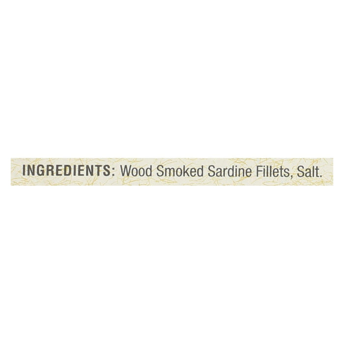 Bar Harbor Smoked, Skinless, Boneless Sardine Fillets - 6.7 Oz. (Pack of 12)