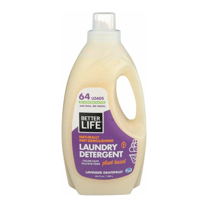 BetterLife Laundry Detergent - Lavender Grapefruit - 64 Fl Oz. (Pack of 4)