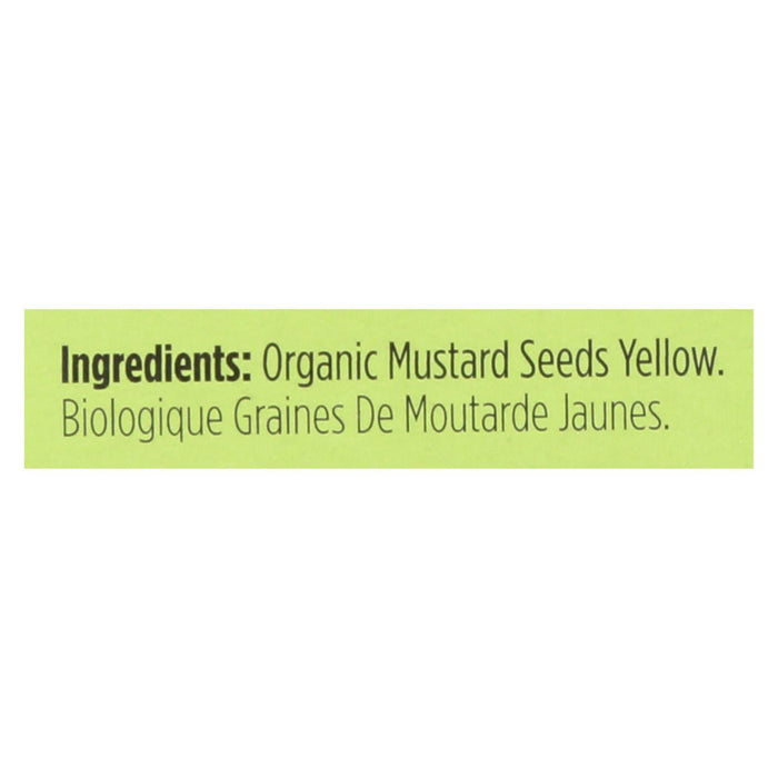 Spicely Organics Organic Yellow Mustard Seeds - 0.45 Oz.