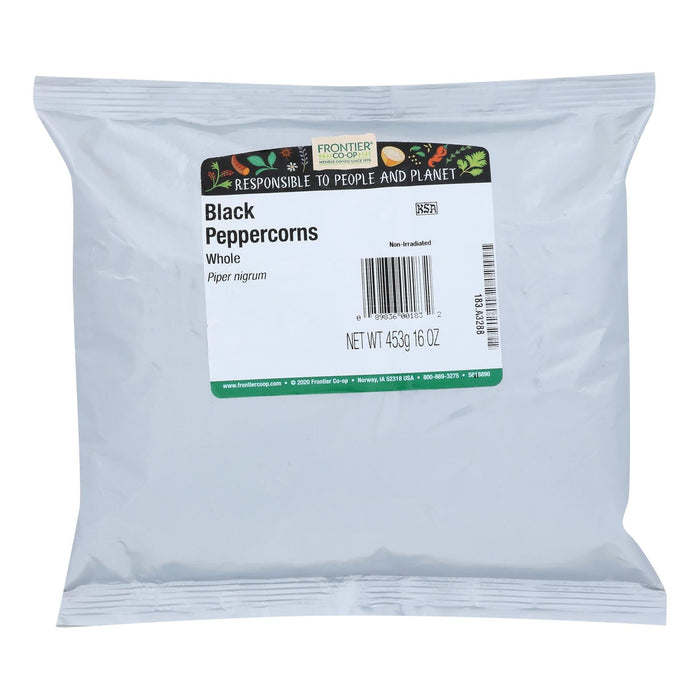 Frontier Co-op Black Peppercorns, Coarsely Ground - 1lb