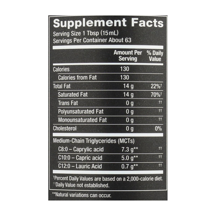 Nutiva Organic MCT Oil, 32 Fl Oz