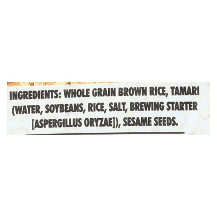 Edward & Sons Tamari Sesame Brown Rice Snaps, 12 Pack - 3.5 Oz Each