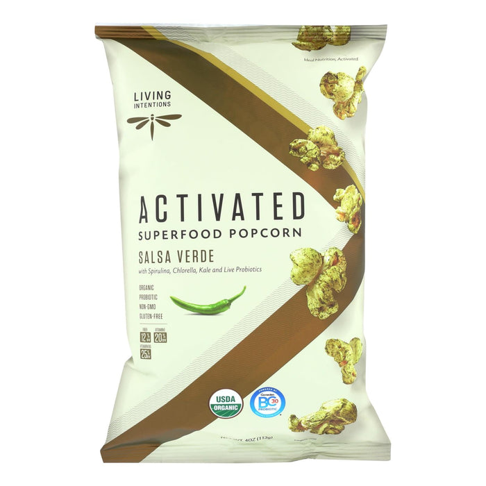 Living Intentions Activated Superfood Popcorn  - Case Of 12 - 4 Oz