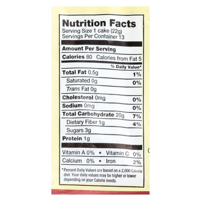 Lundberg Family Farms Cinnamon Toast Rice Cake (Pack of 6 - 9.5 Oz.)