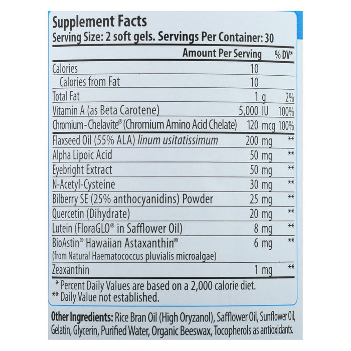 Nutrex Hawaii Eyeastin Vegetarian Softgels (Pack of 60)