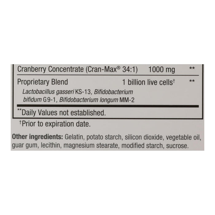 Kyolic Cran-Logic: Enhanced Cranberry Extract with Probiotics for Urinary Tract Support (Pack of 60)