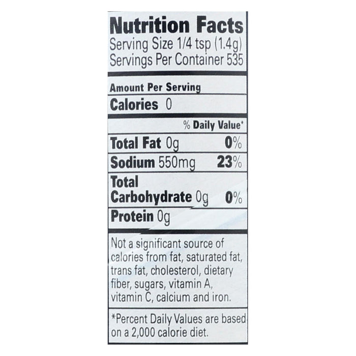 La Baleine Fine Sea Salt, 26.5 Oz, Case of 12