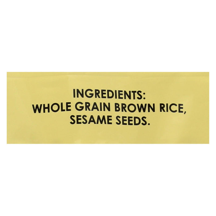 Edward and Sons Brown Rice Snaps (Pack of 12) - Unsalted Sesame, 3.5oz