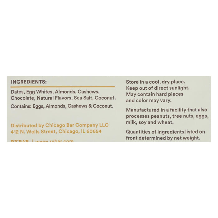 RXBAR Coconut Chocolate Protein Bar (Pack of 12 - 1.83 Oz.)