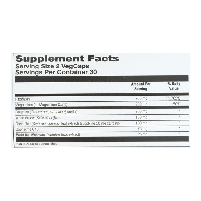 Nature's Life Migrasoothe Quick Relief Capsules - 60 Count