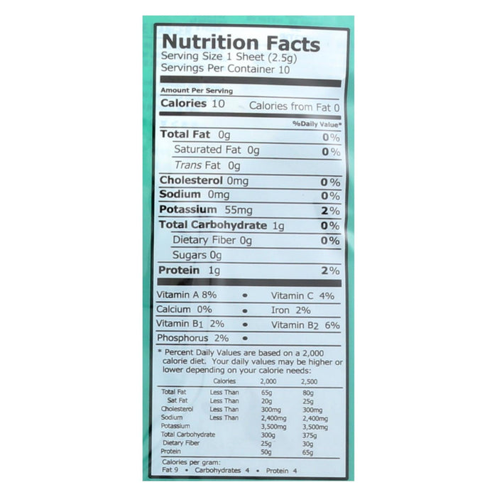 Emerald Cove Untoasted Hoshi Pacific Silver Grade Nori, 0.9 Oz (Pack of 6)