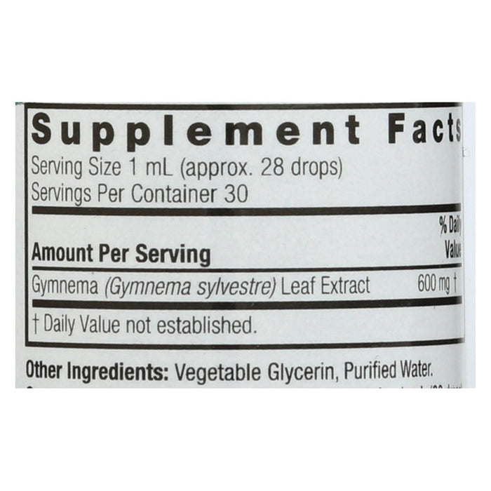 Nature's Answer Gymnema Leaf Extract, Alcohol-Free, 1 Fl Oz