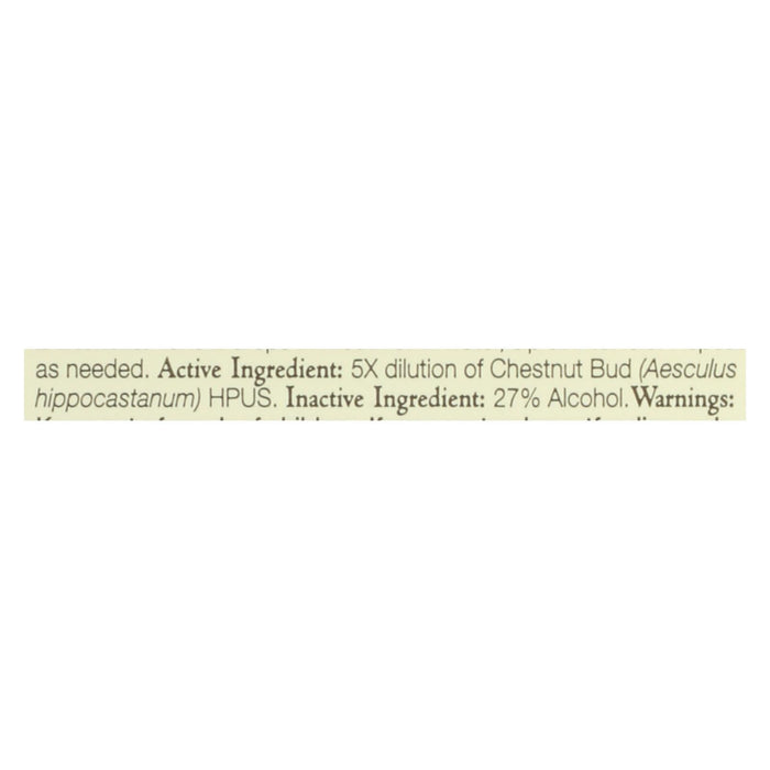 Bach Flower Remedies Essences Chestnut Bud - 0.7 Fl Oz: Emotional Growth & Learning from Past Mistakes