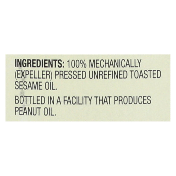 Spectrum Naturals Unrefined Organic Toasted Sesame Oil, 8 Oz (Pack of 6)