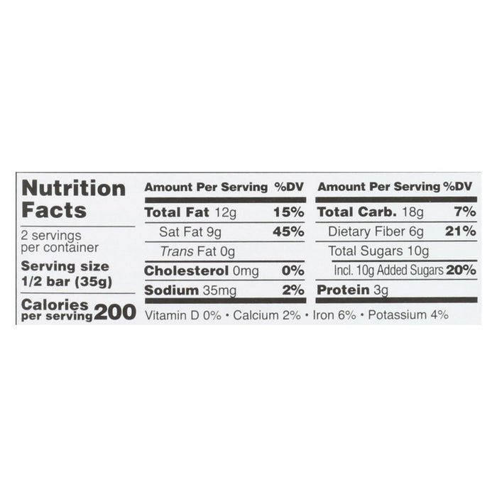 Taza Organic Dark Chocolate Bar - Coco Besos Coconut (Pack of 10) - 2.5 Oz.