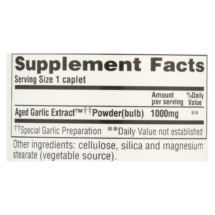 Kyolic Aged Garlic Extract Cardio Health Caplets 30ct 1000mg