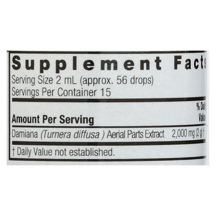 Nature's Answer Damiana Leaf Alcohol-Free Extract (1 Fl Oz)