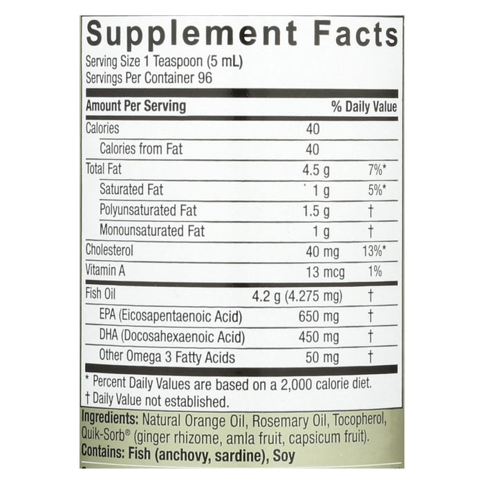 Nature's Answer - Omega-3 Fish Oil, 16 Fl Oz.