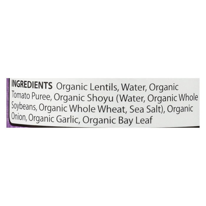 Organic Eden Lentils with Onion, Bay Leaf, and Black Pepper - 15 Oz. (Pack of 12)