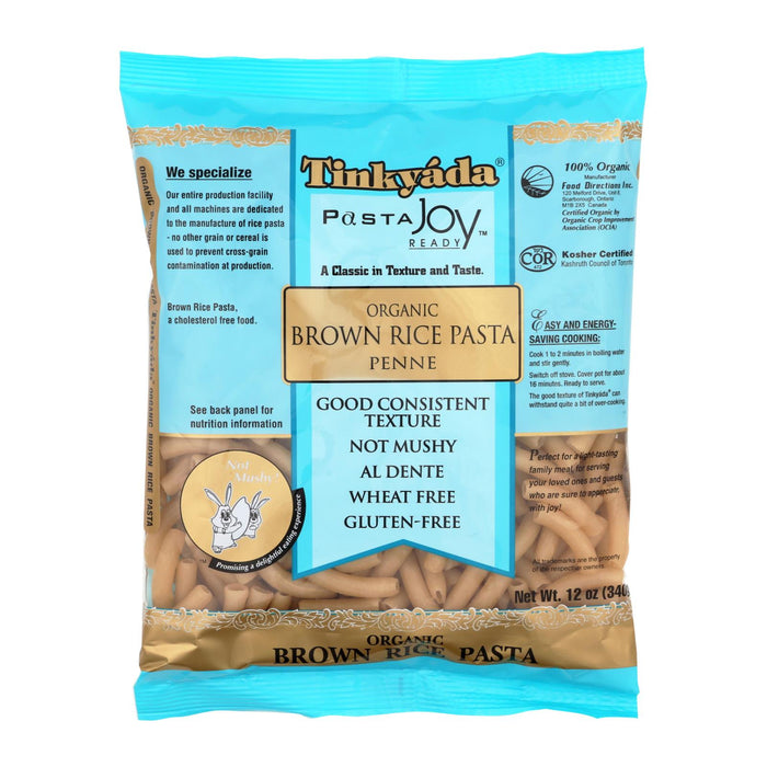 Tinkyada Organic Brown Rice Penne (12 Pack, 12 Ounces Per Box)