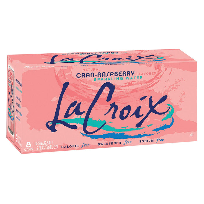 Lacroix Sparkling Water, Cran-Raspberry, 12 Fl Oz, Pack of 3