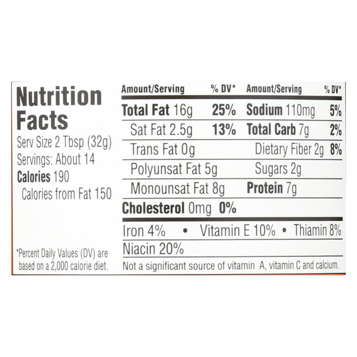 Earth Balance Crunchy Peanut Butter with Flaxseed, 16 Oz. (Pack of 12)