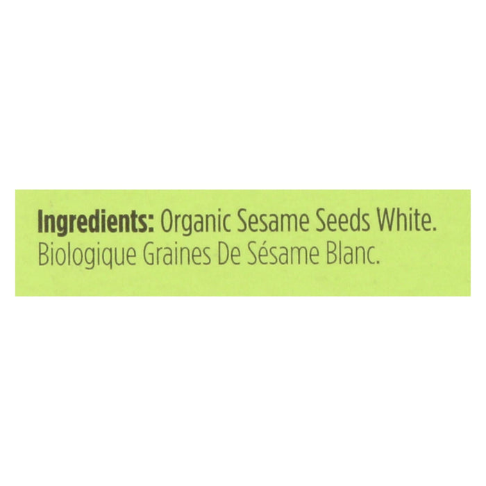 Spicely Organics Organic White Sesame Seeds (0.45 Oz., Pack of 6)