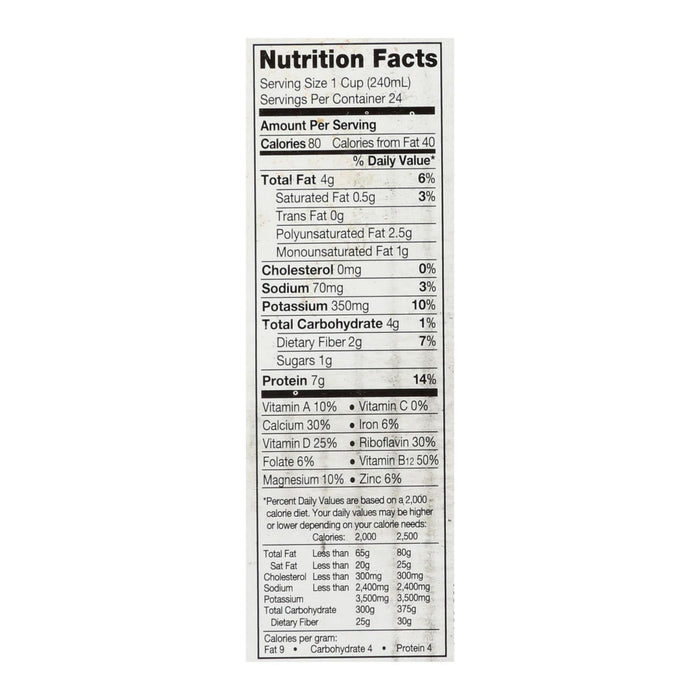 Silk Organic Unsweetened Soy Milk, 6-Pack of 32 Fl. Oz. Cartons