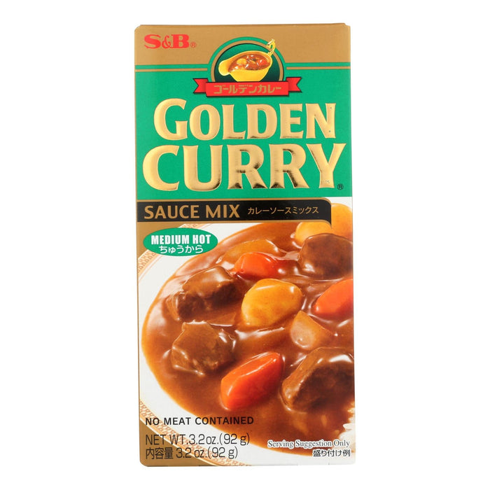 S&B Sauce Mix Golden Cry Medium Hot (Pack of 12) - 3.2 Oz.
