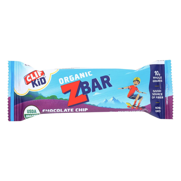 Clif Bar Zbar: Hearty Organic Dark Chocolate Chip Granola Bars (Pack of 18) - 1.27 Oz.