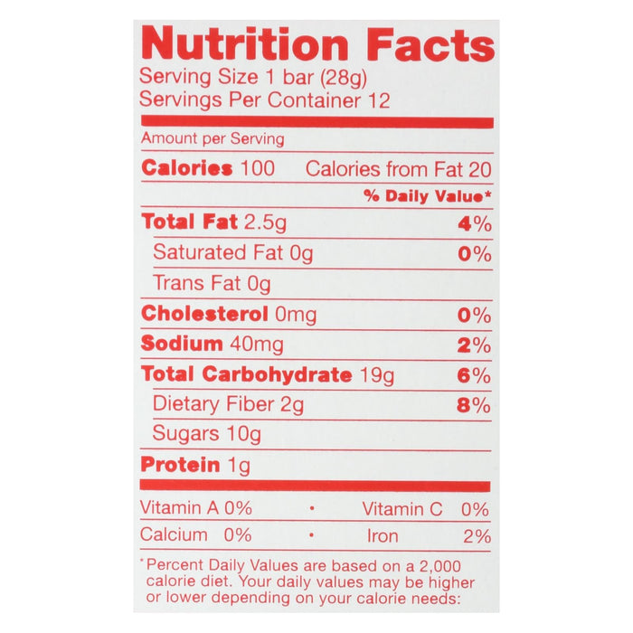 Nature's Bakery Fig Bars Strawberry Flavor 2 Oz. (Pack of 6)