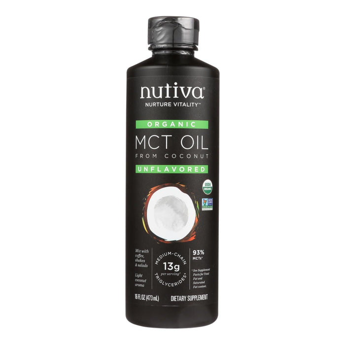 Nutiva Organic MCT Oil (16 Fl Oz) - Pure Energy from Coconut