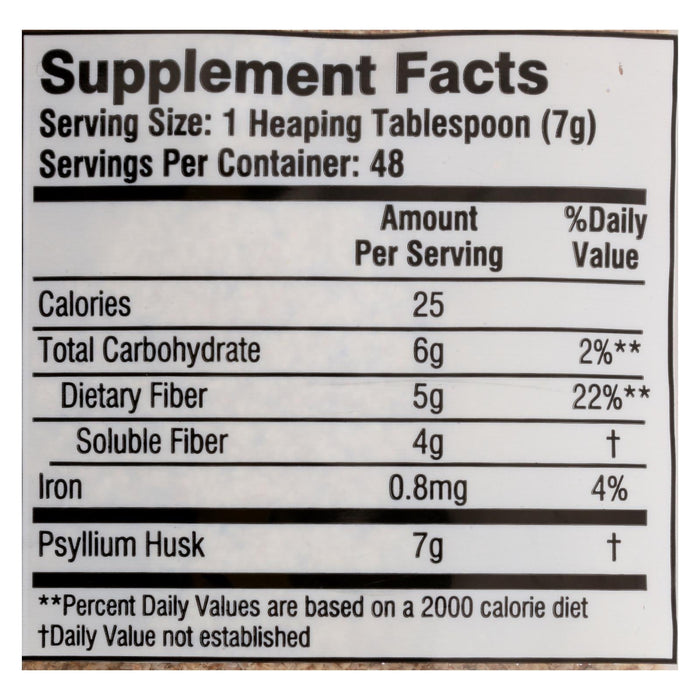 Health Plus Pure Psyllium Husk Supplement, 12 Oz.